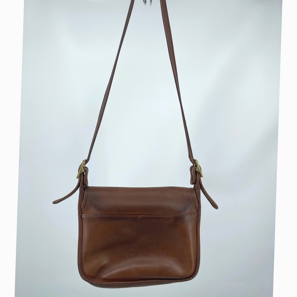 Vintage Coach 9951 Patricia Legacy Bag Brown Leather Crossbody Turkey - Picture 4 of 10